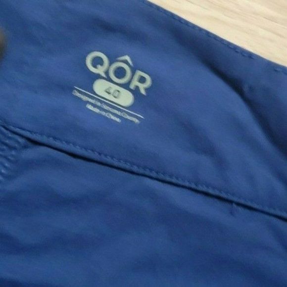 QOR Mens Shorts Size 40 Drawstring Boardshort Blue - Picture 3 of 3
